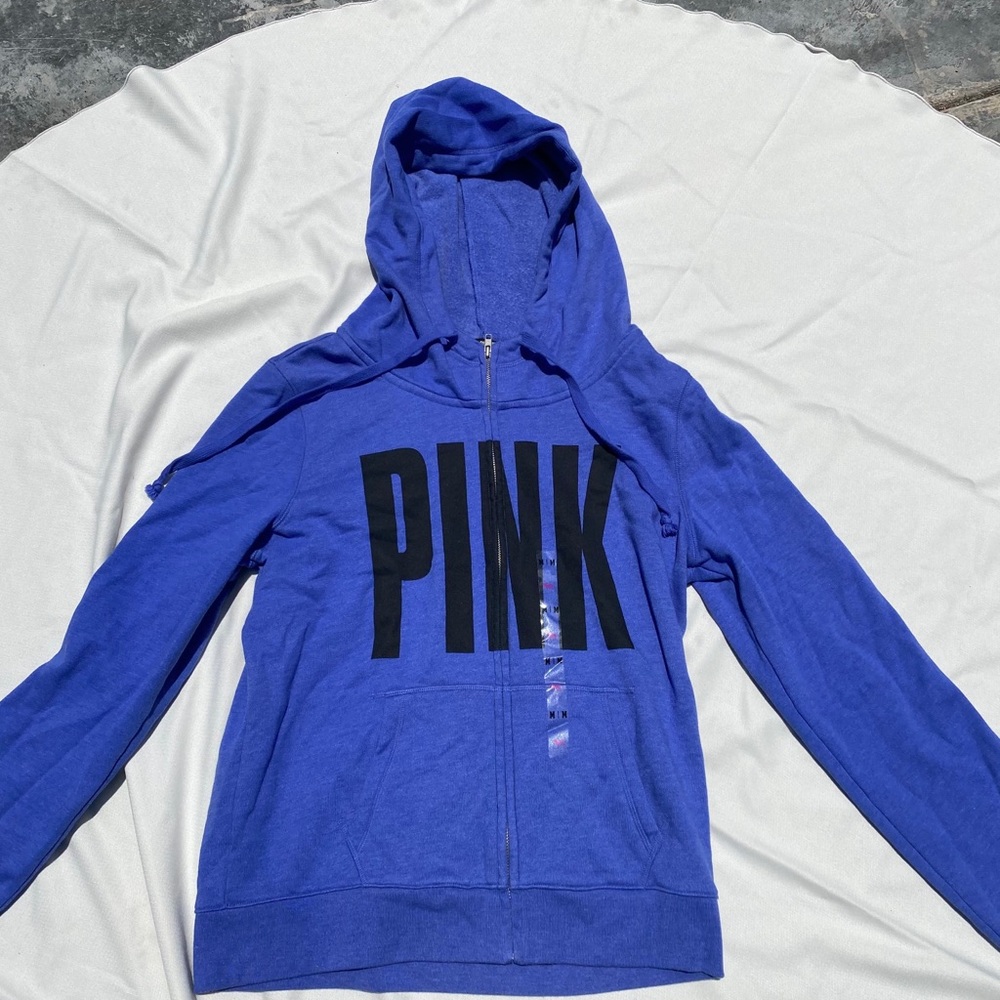 Vs pink zip up hoodie